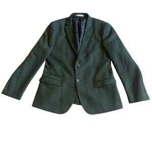 Paisley & Gray Green Button-Down Blazer Jacket Tweed Textured Size 44R Men's